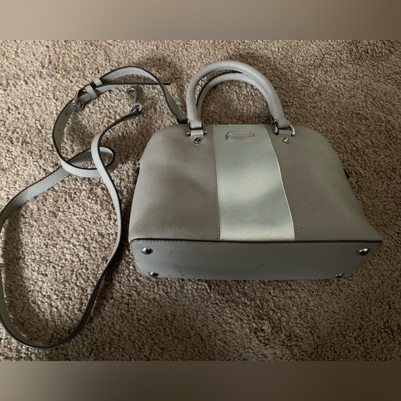 Michael Kors Medium Size Stripe Color Block Crossbody Purse Satchel Bag - Picture 4 of 9